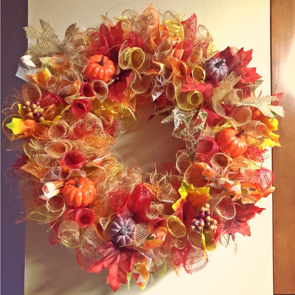 Vibrant fall wreath 🍁🍂